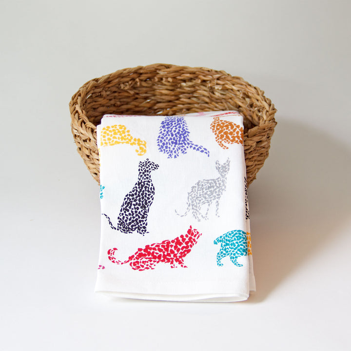 Speckle Cats Kitchen Towel
