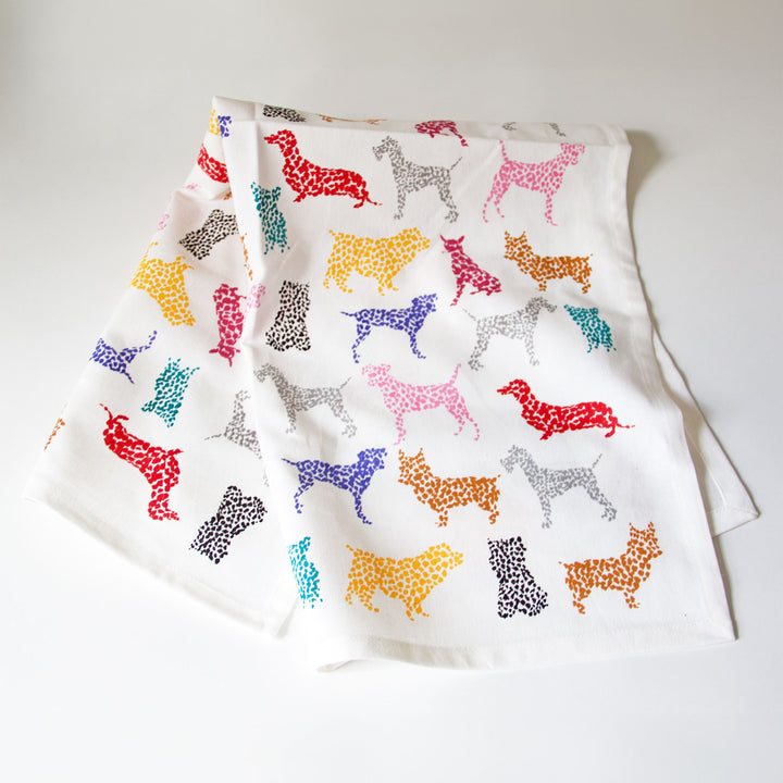 Speckle Dogs Kitchen Towel
