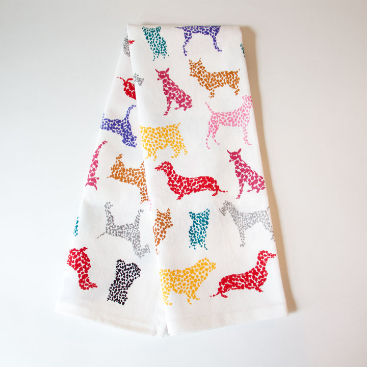 Speckle Dogs Kitchen Towel