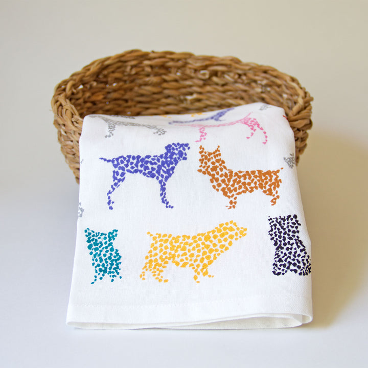 Speckle Dogs Kitchen Towel