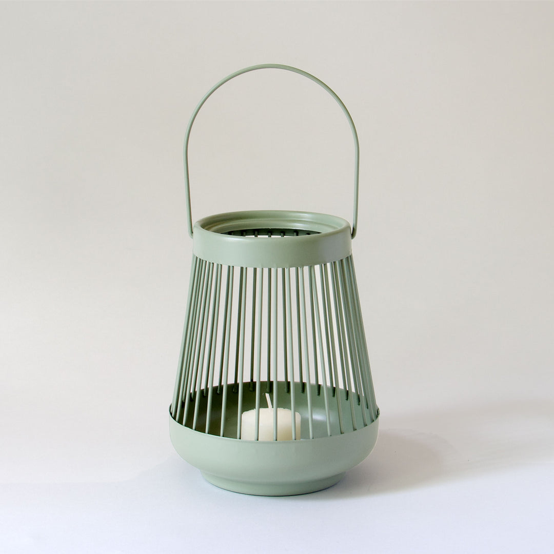 Spoke Metal Lantern - Green