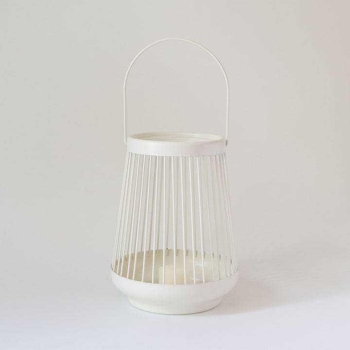 Spoke Metal Lantern - Ivory