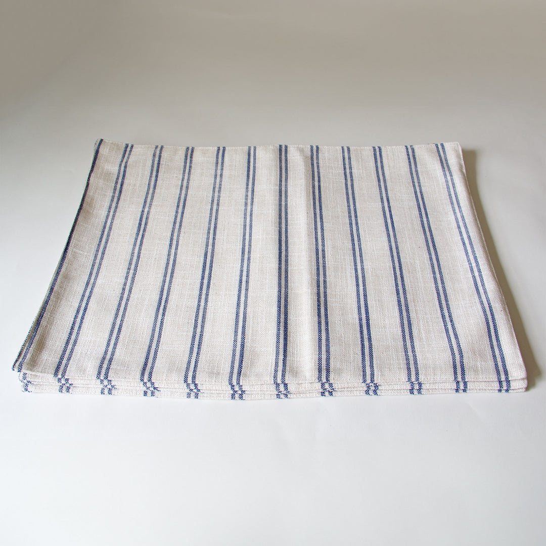 Striped Placemats - Blue, Set of 4
