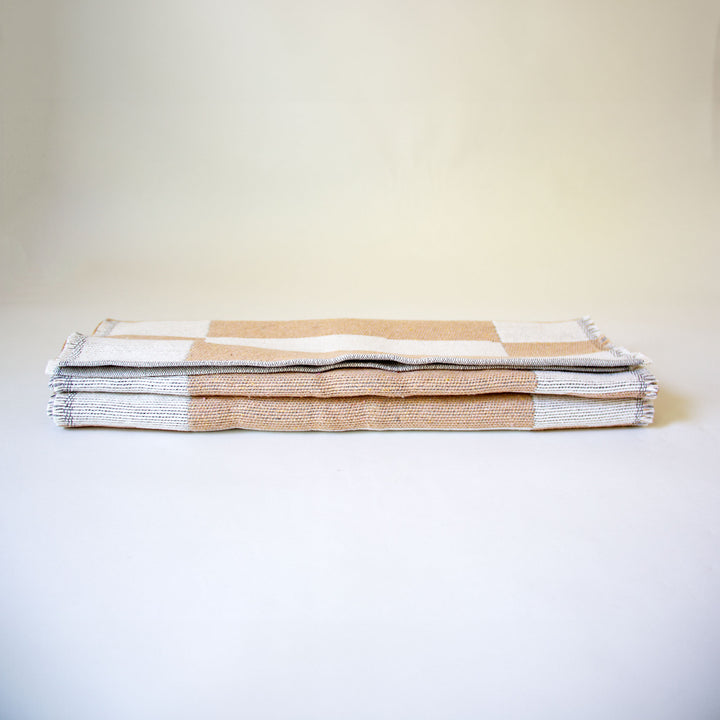 Striped Table Runner - Tan