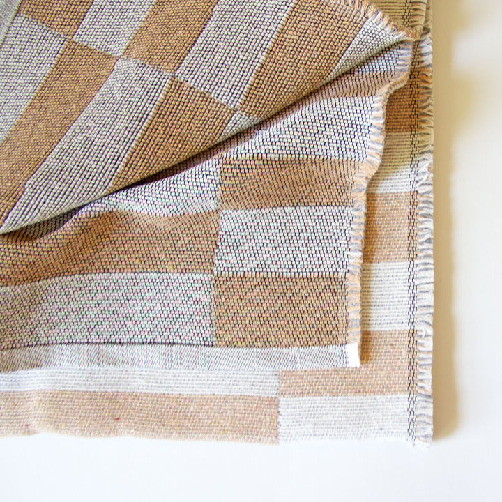 Striped Table Runner - Tan