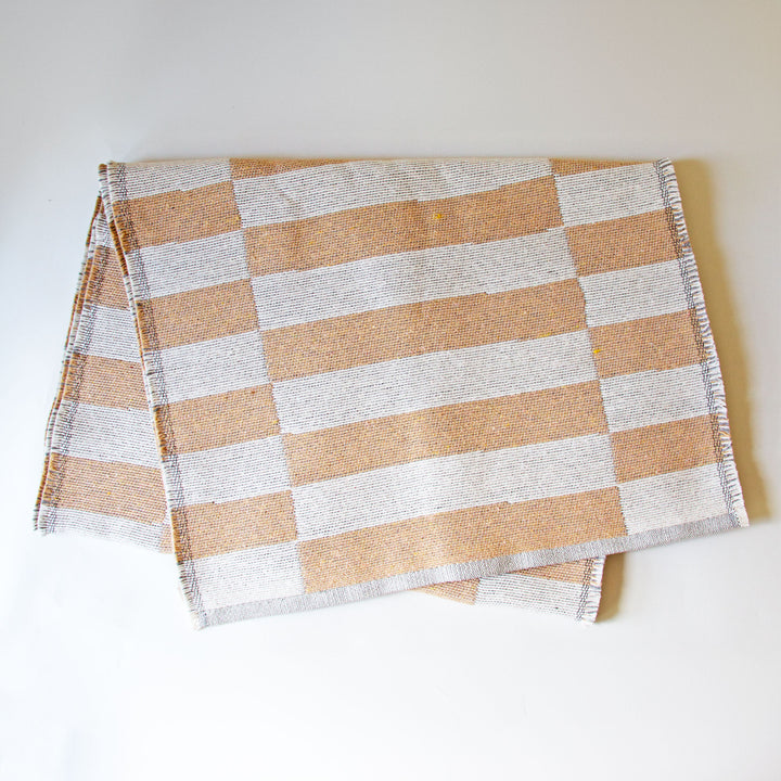 Striped Table Runner - Tan