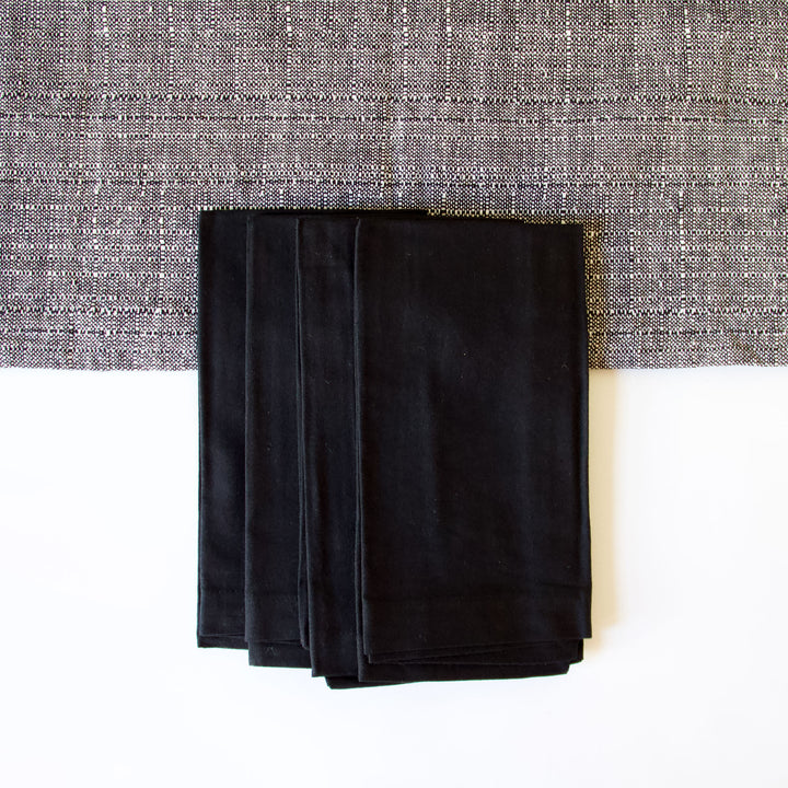 Table Setting Bundle - Contemporary Black, Set for 4