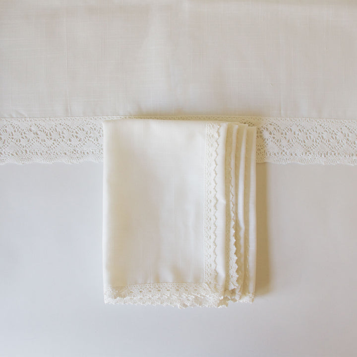 Table Setting Bundle - Lace, Set for 4
