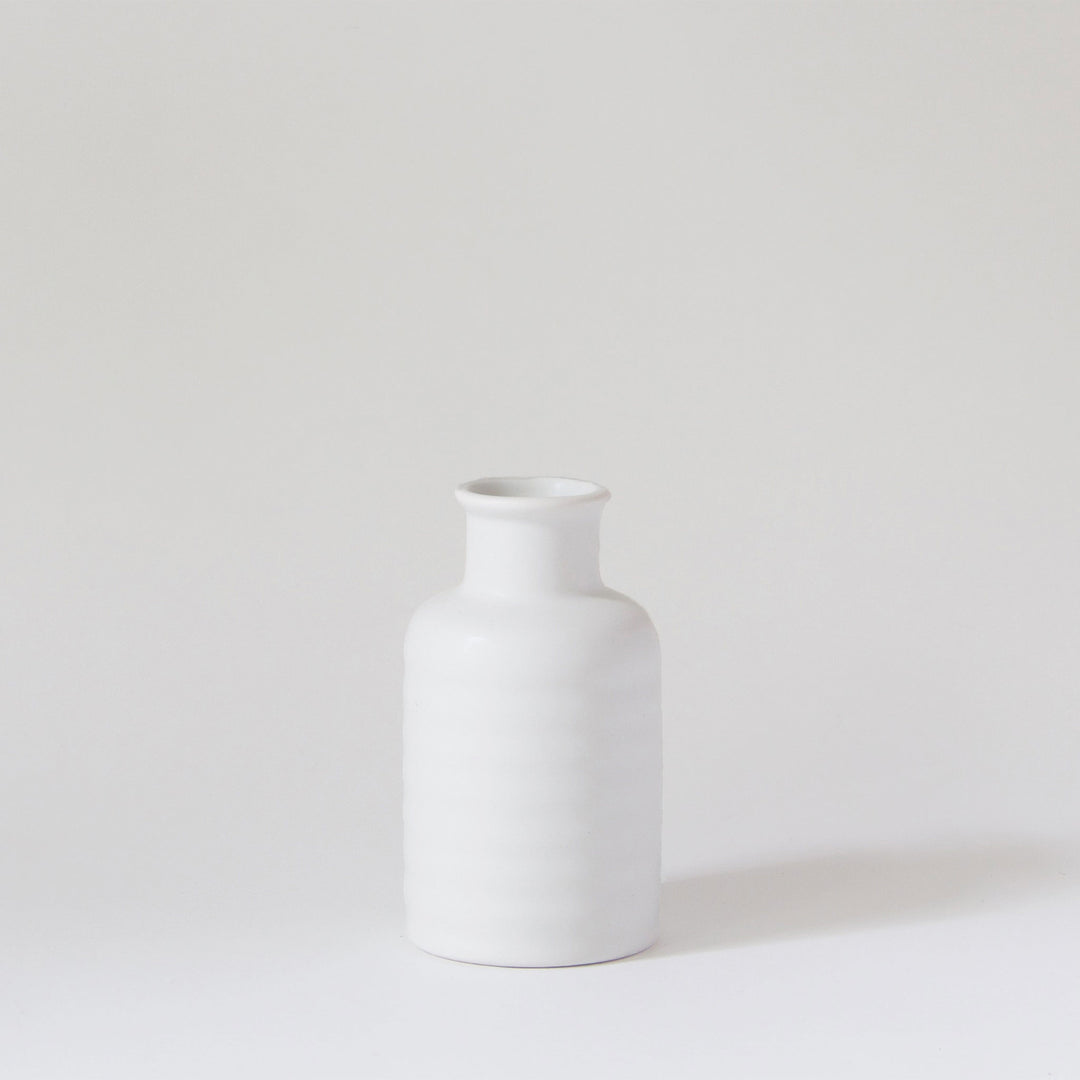 Tall Ceramic Vases - White