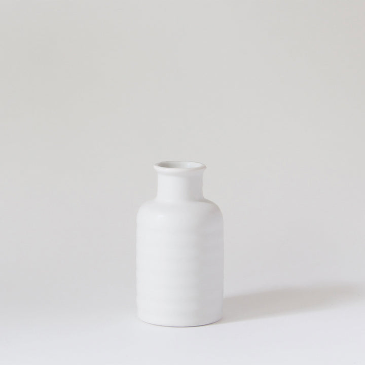 Tall Ceramic Vases - White