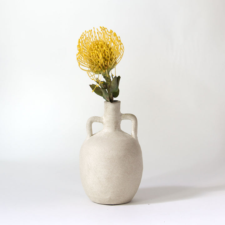 Terracotta Vase - Cream