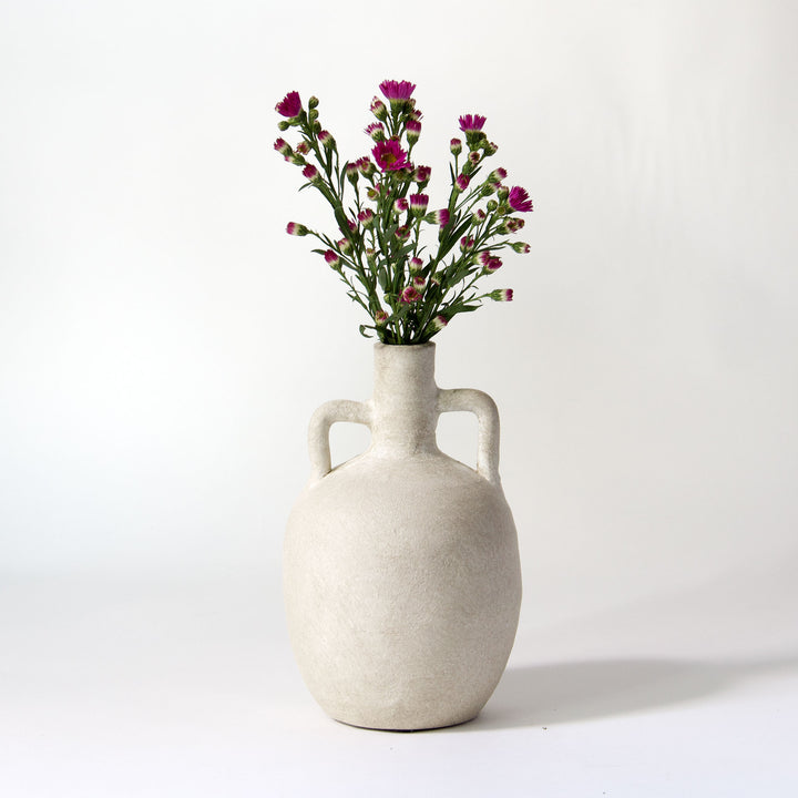 Terracotta Vase - Cream