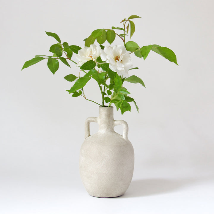 Terracotta Vase - Cream