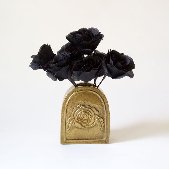 Tombstone Metal Bud Vase