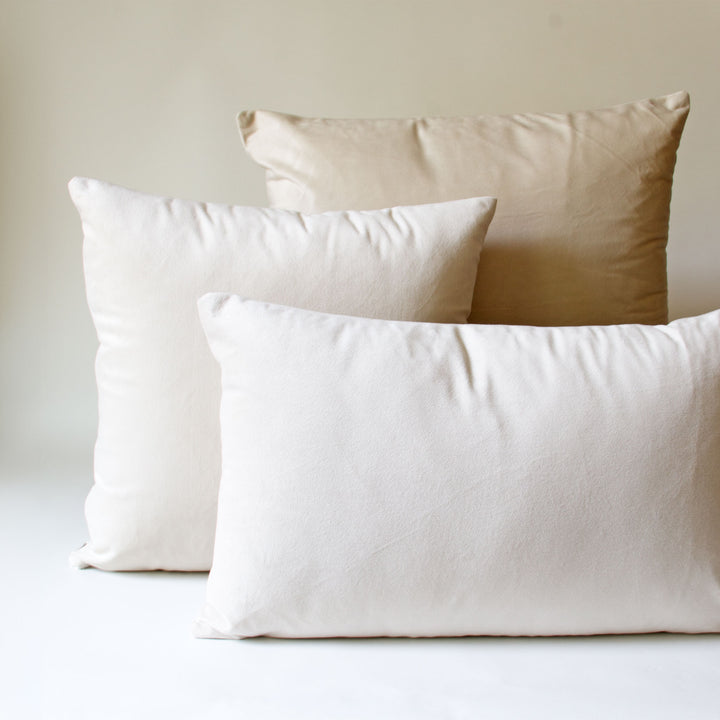 Velvet Pillow Cover - Ivory