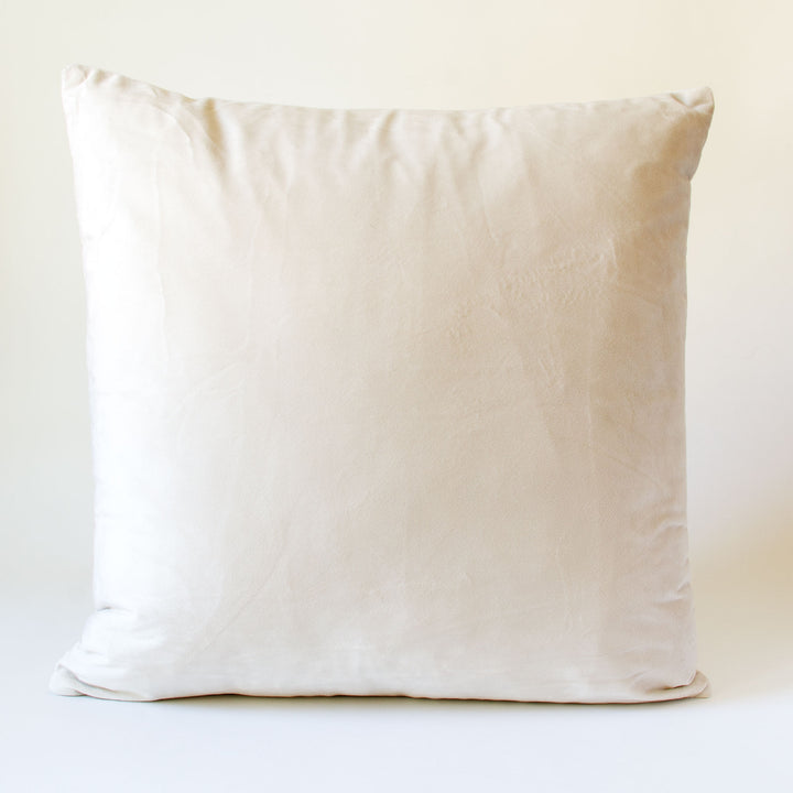 Velvet Pillow Cover - Ivory