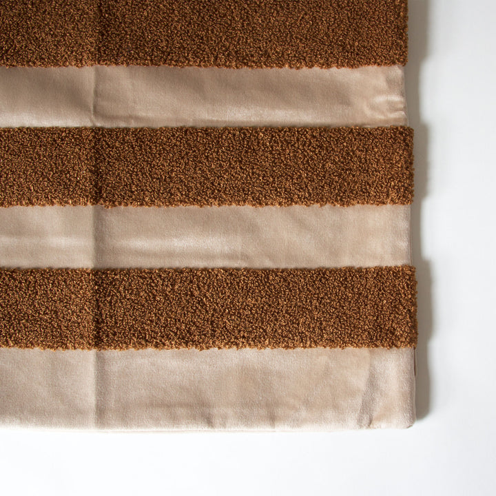 Velvet Striped Loop Pillow Cover
