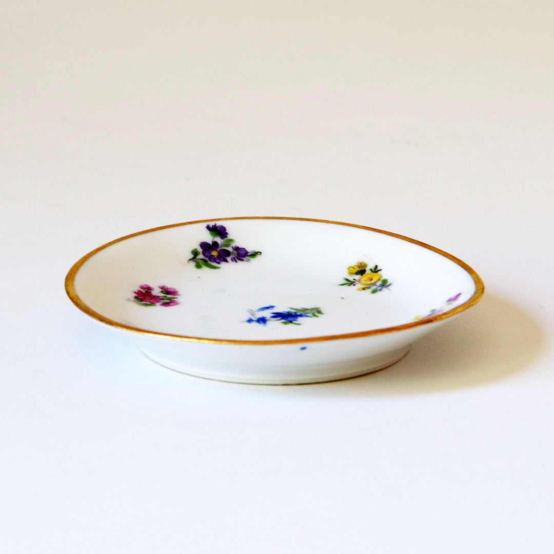 Vintage Floral Trinket Dish - Multi