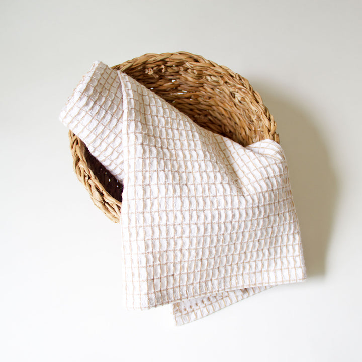 Waffle Kitchen Towel - Tan