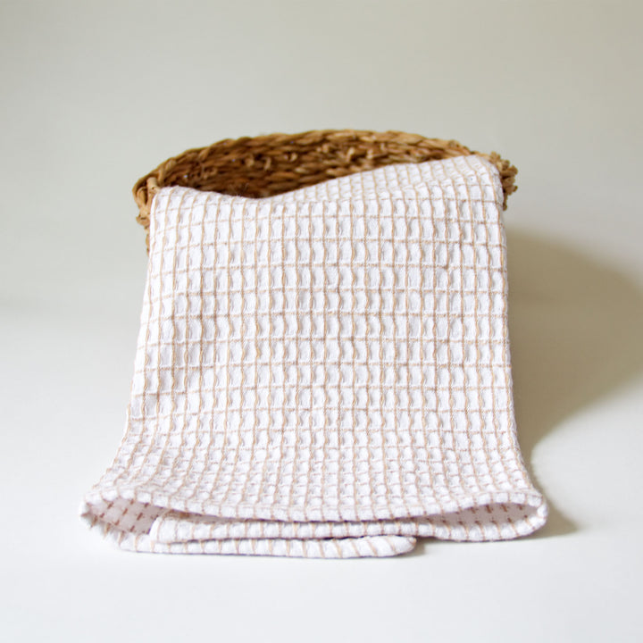 Waffle Kitchen Towel - Tan