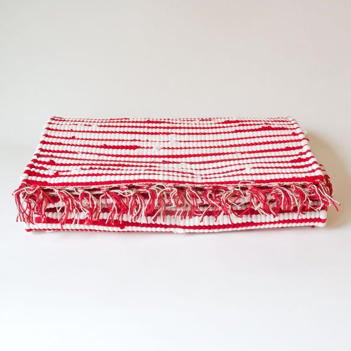 Woven Candy Cane Table Runner