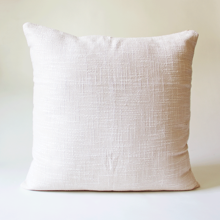Woven Pillow Cover - Ivory