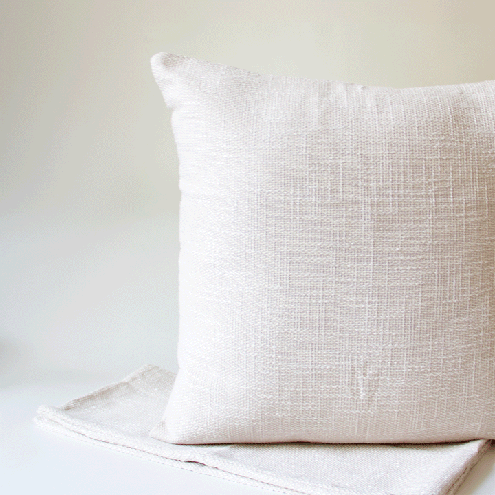 Woven Pillow Cover - Ivory