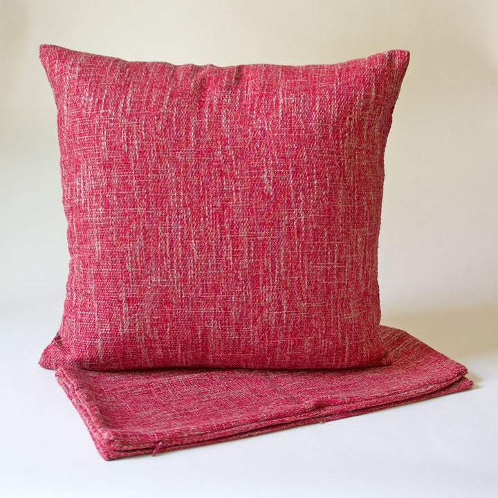 Woven Pillow Cover - Red
