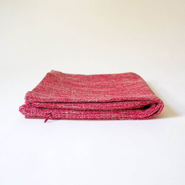 Woven Pillow Cover - Red
