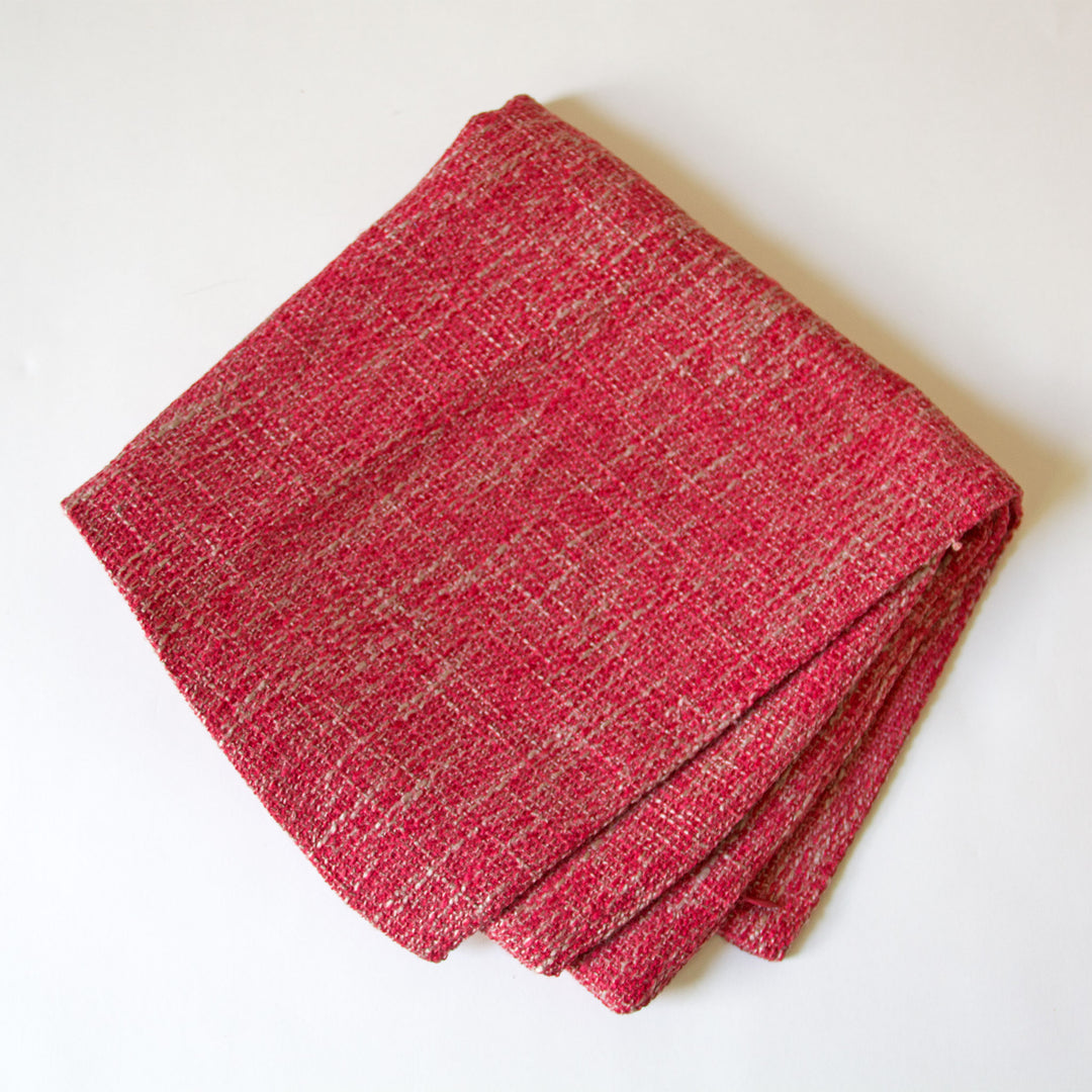 Woven Pillow Cover - Red